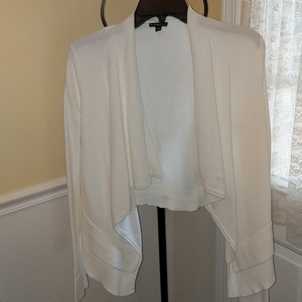 Express white sweater